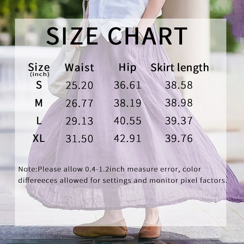 Women Long Maxi Skirt With Pockets